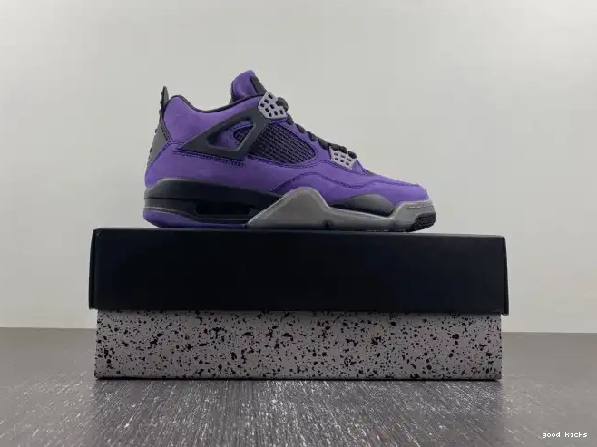 Cheap Jordan Purple Air x Scott 4 Suede Travis 0322